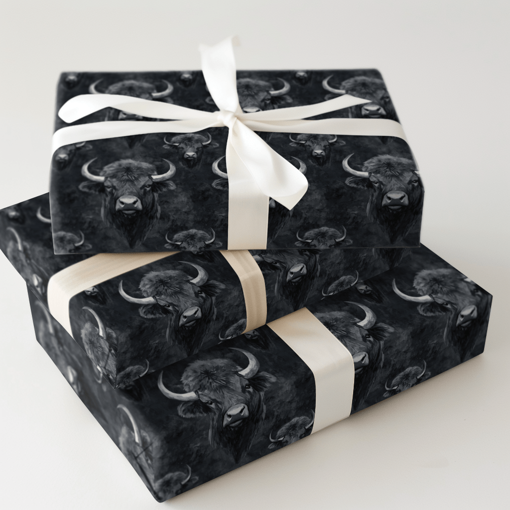 Buffalo Charcoal - Wrapping Paper - Aspen & Arlo