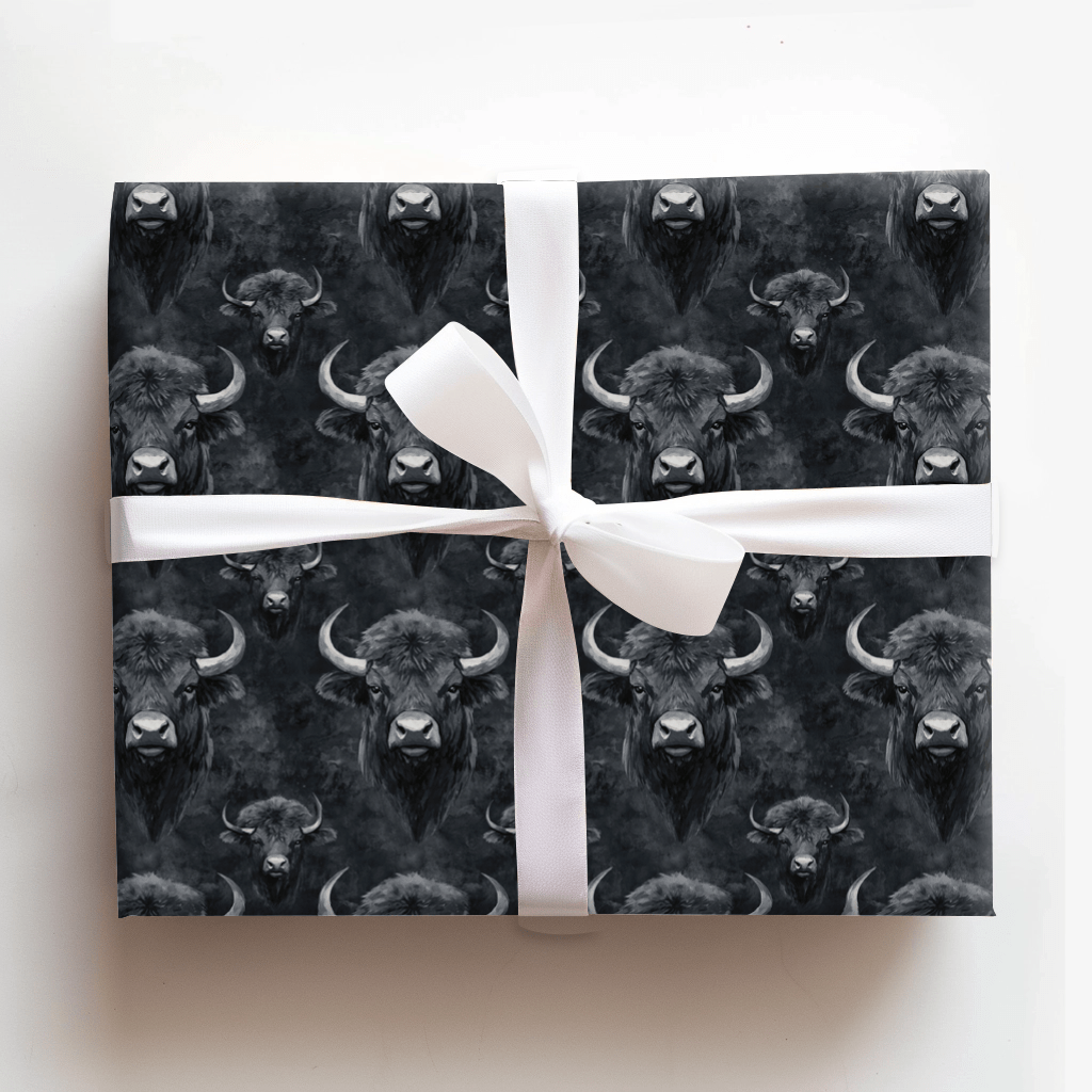 Buffalo Charcoal - Wrapping Paper - Aspen & Arlo