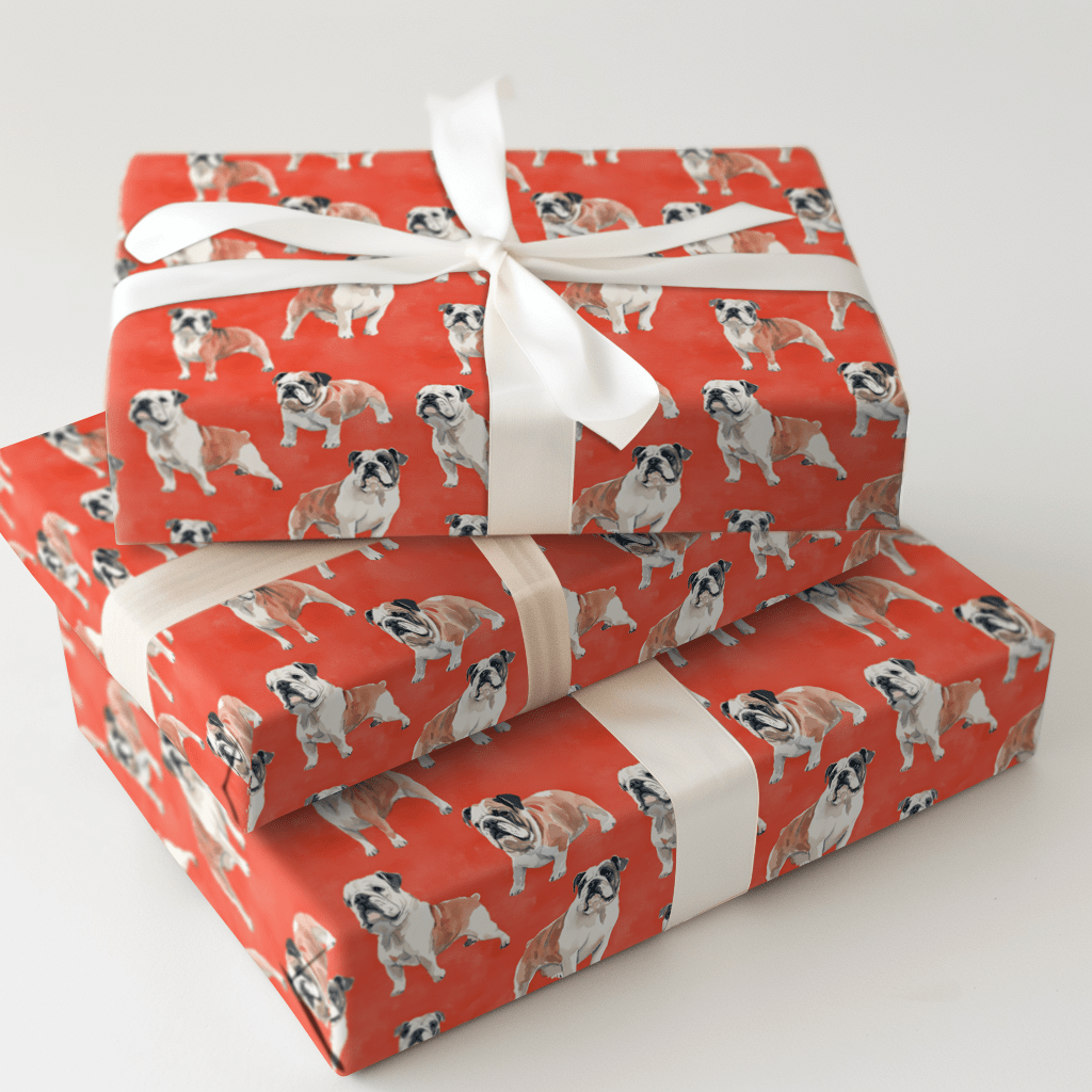 Bulldog Pride - Wrapping Paper - Aspen & Arlo