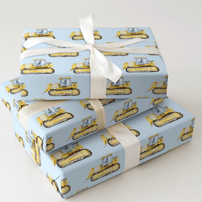 Bulldoze Into Fun - Wrapping Paper - Aspen & Arlo