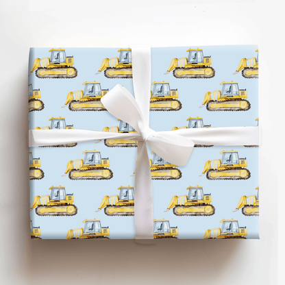 Bulldoze Into Fun - Wrapping Paper - Aspen & Arlo