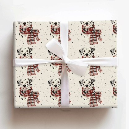 Bundle Up with the Dalmatian - Wrapping Paper - Aspen & Arlo