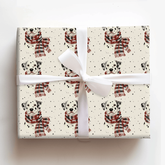 Bundle Up with the Dalmatian - Wrapping Paper - Aspen & Arlo
