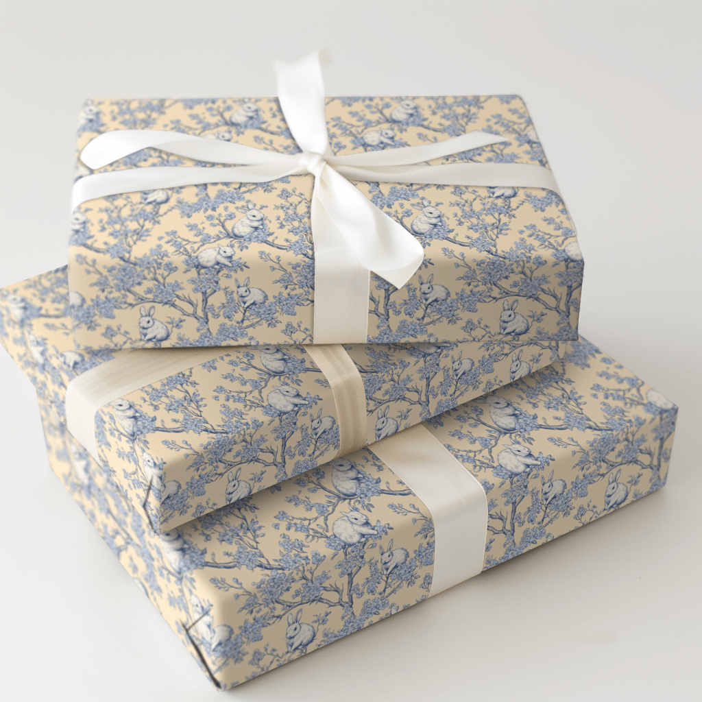 Bunny Blues - Wrapping Paper - Aspen & Arlo