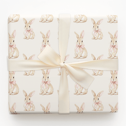 Bunny Kisses and Pink Wishes - Wrapping Paper - Aspen & Arlo