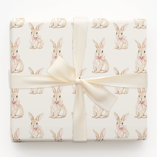 Bunny Kisses and Pink Wishes - Wrapping Paper - Aspen & Arlo