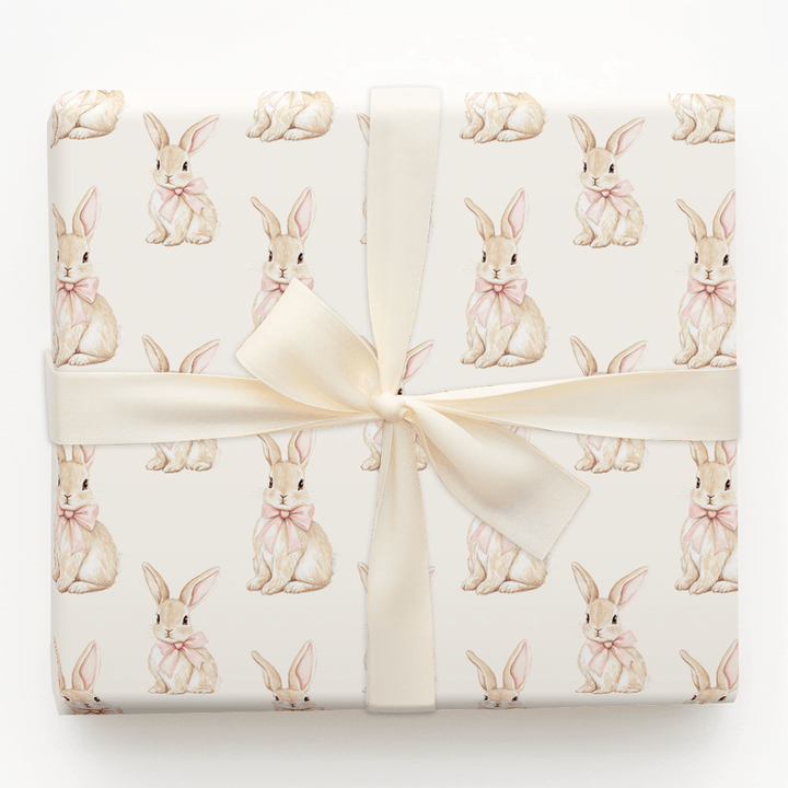 Bunny Kisses and Pink Wishes - Wrapping Paper - Aspen & Arlo