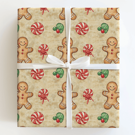 Buttoned Up Bliss - Wrapping Paper - Aspen & Arlo