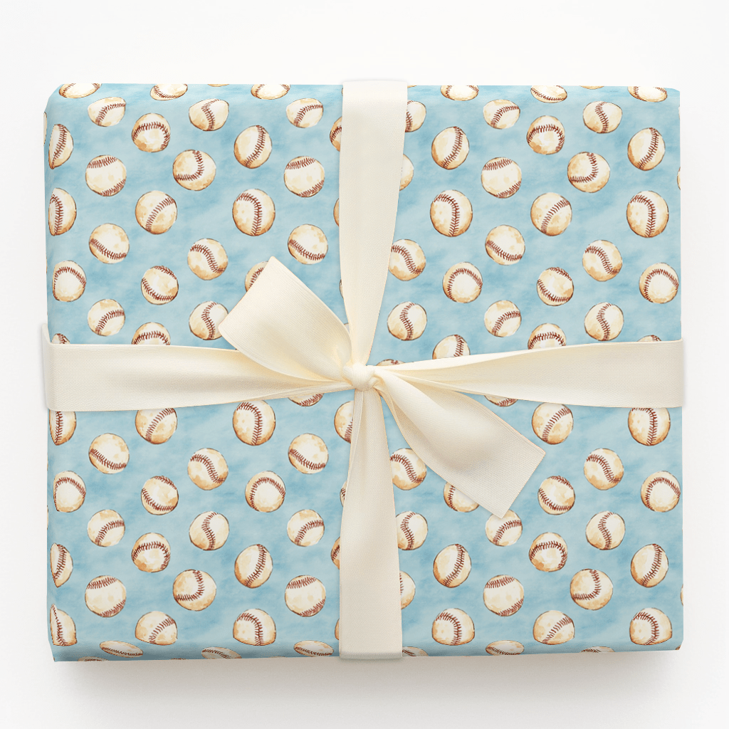 Call to the Bullpen - Wrapping Paper - Aspen & Arlo