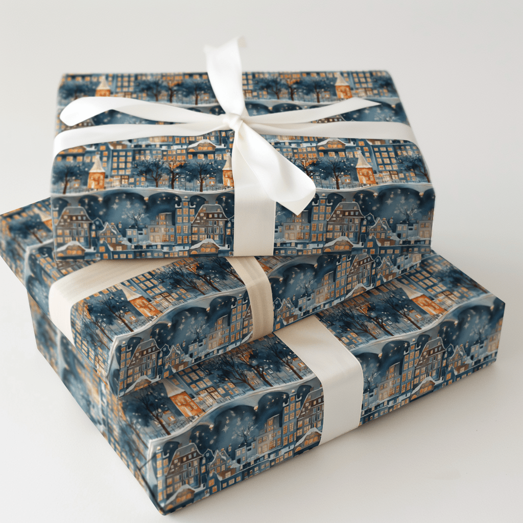 Canal Blue - Wrapping Paper - Aspen & Arlo