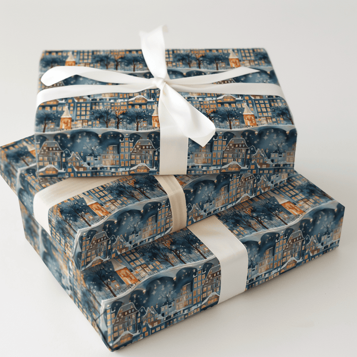 Canal Blue - Wrapping Paper - Aspen & Arlo