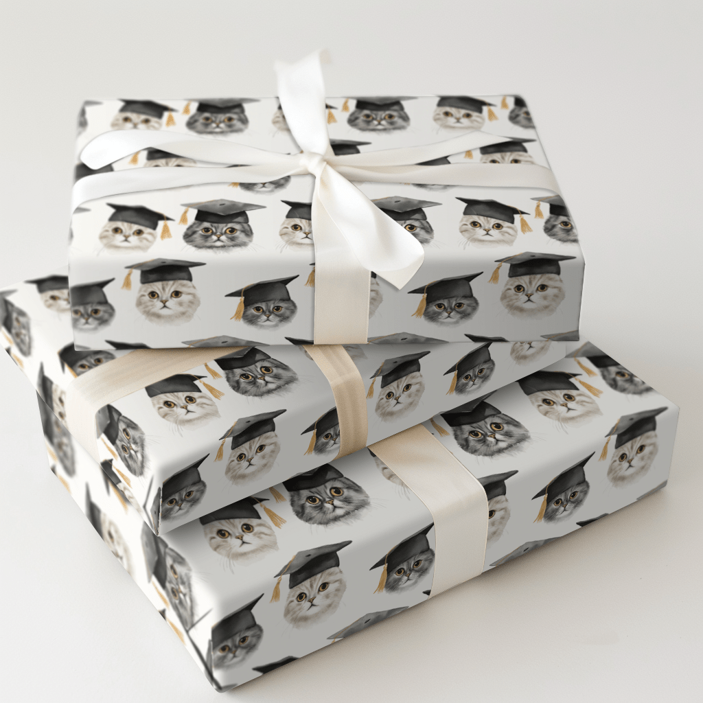 Cats Commencement - Wrapping Paper - Aspen & Arlo