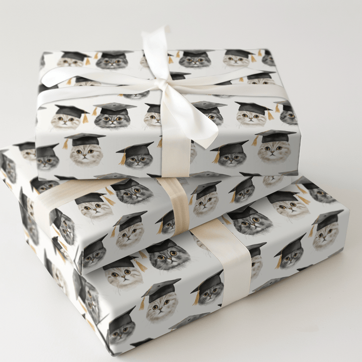 Cats Commencement - Wrapping Paper - Aspen & Arlo