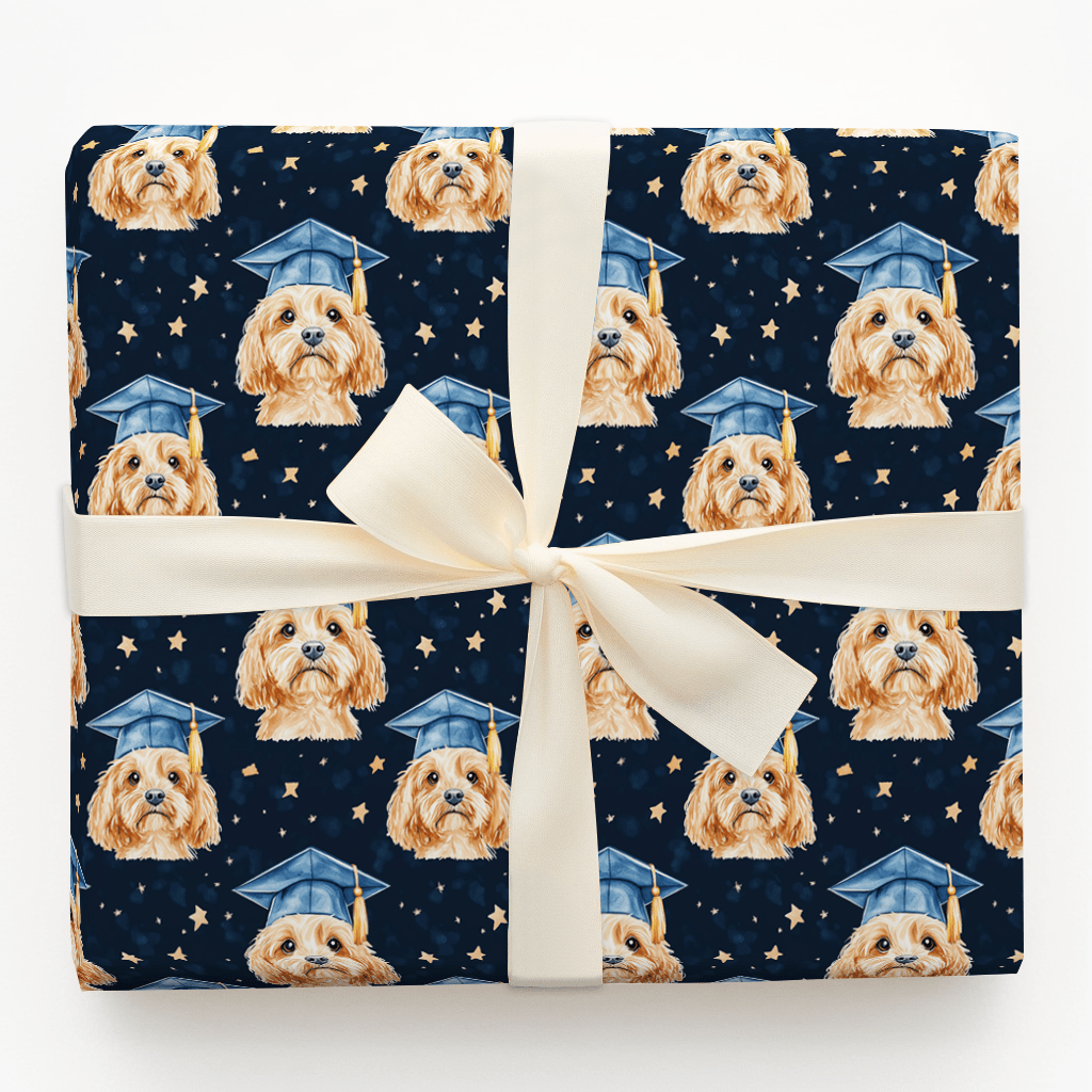 Cavapoo Graduate - Wrapping Paper - Aspen & Arlo