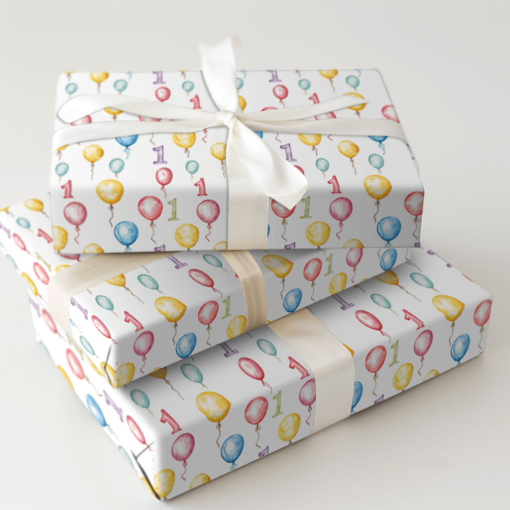 Celebrating One Year - Wrapping Paper - Aspen & Arlo