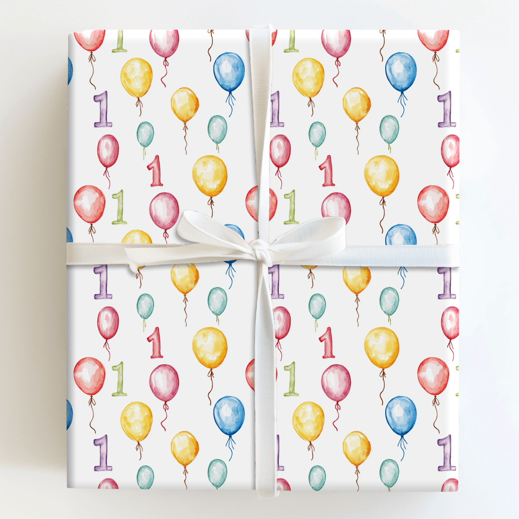 Celebrating One Year - Wrapping Paper - Aspen & Arlo