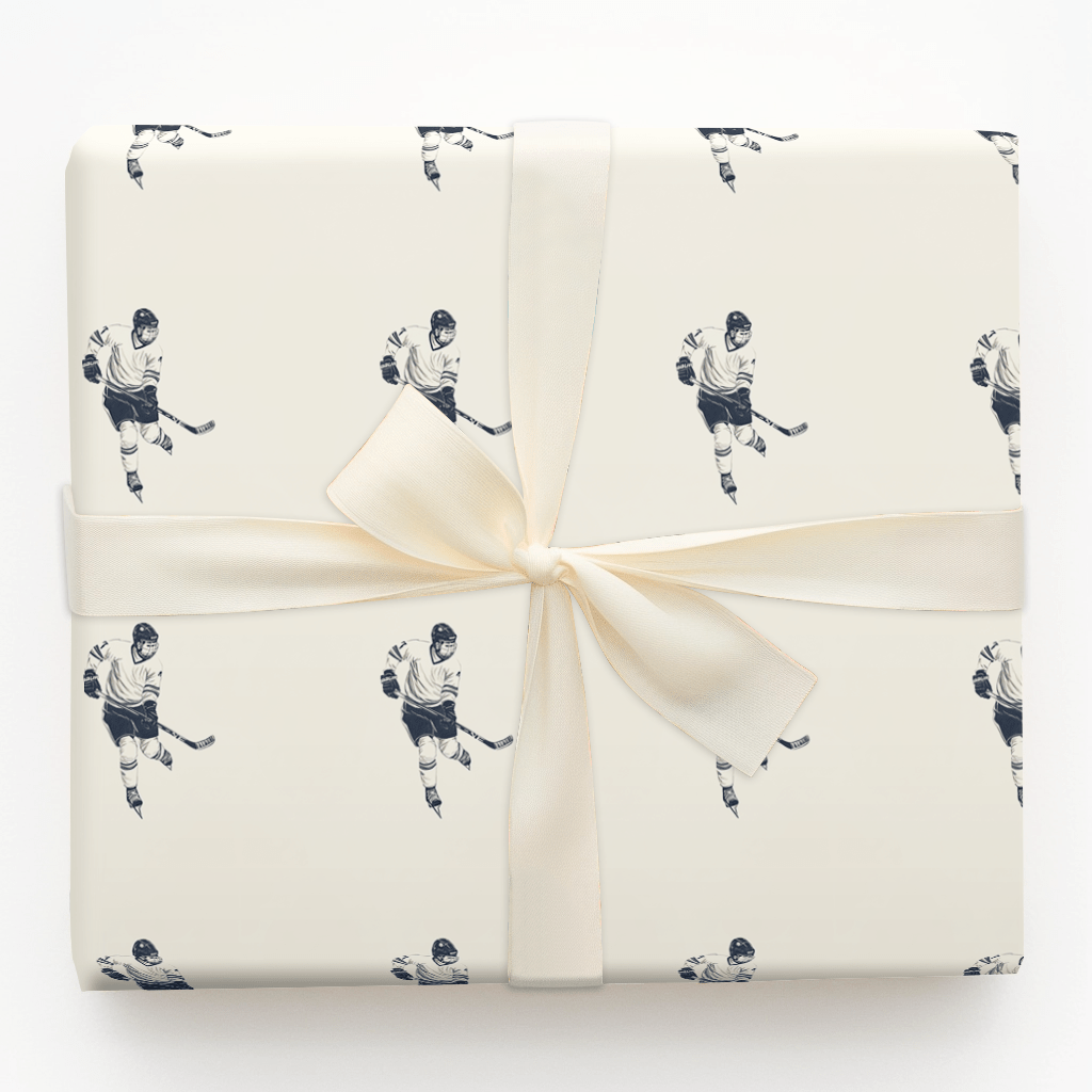 Center Ice - Wrapping Paper - Aspen & Arlo