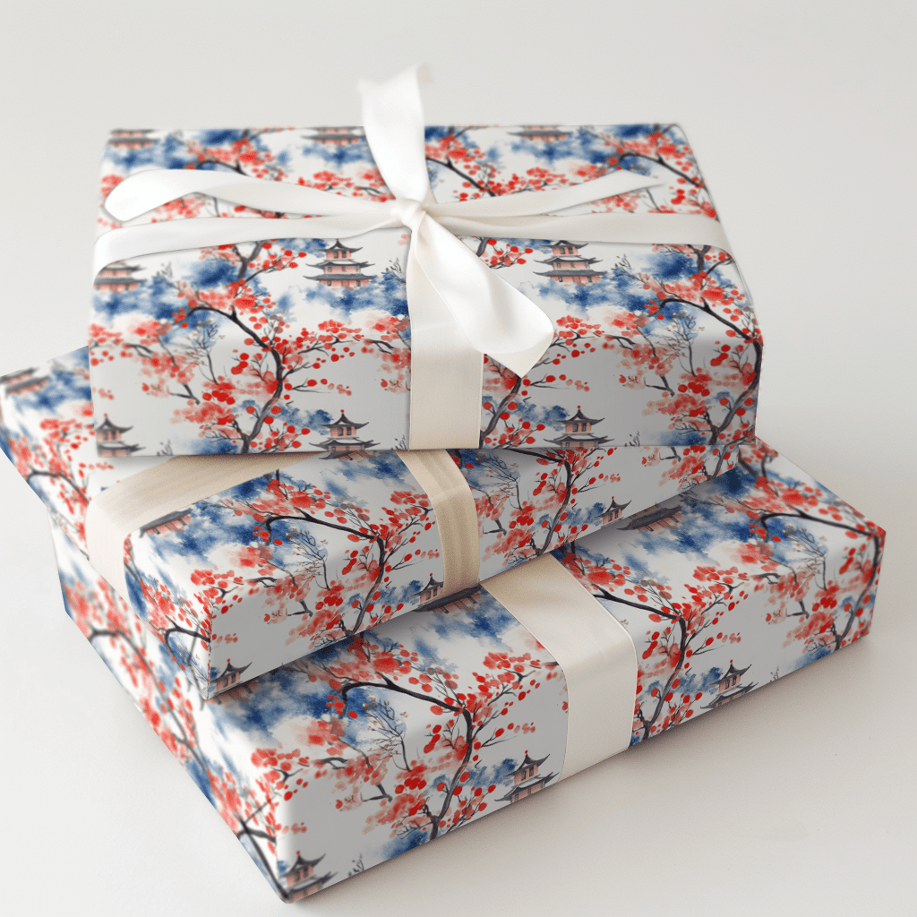 Cherry Blossom Breeze - Wrapping Paper - Aspen & Arlo