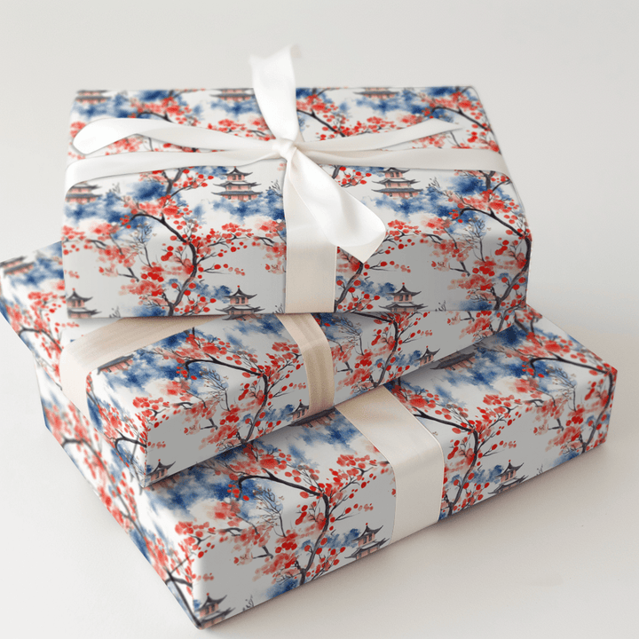 Cherry Blossom Breeze - Wrapping Paper - Aspen & Arlo