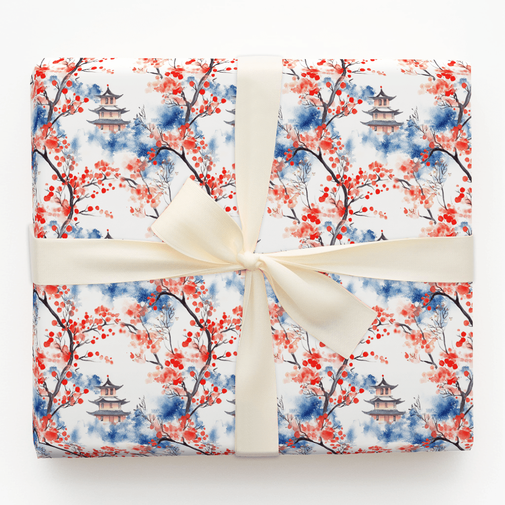 Cherry Blossom Breeze - Wrapping Paper - Aspen & Arlo