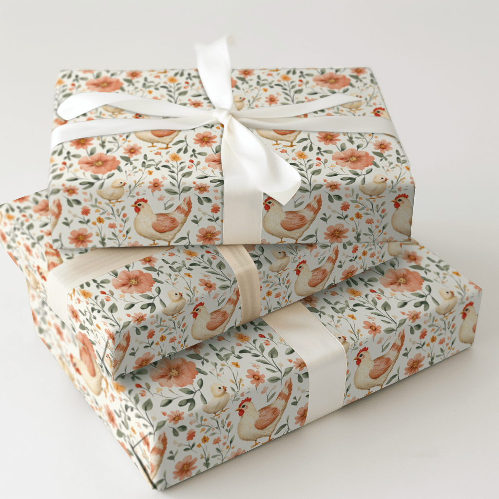 Chicks In One Basket - Wrapping Paper - Aspen & Arlo