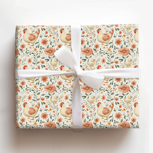 Chicks In One Basket - Wrapping Paper - Aspen & Arlo
