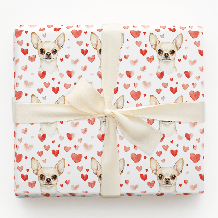 Chihuahua Valentine - Wrapping Paper - Aspen & Arlo