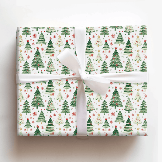 Christmas Green Tree - Wrapping Paper - Aspen & Arlo