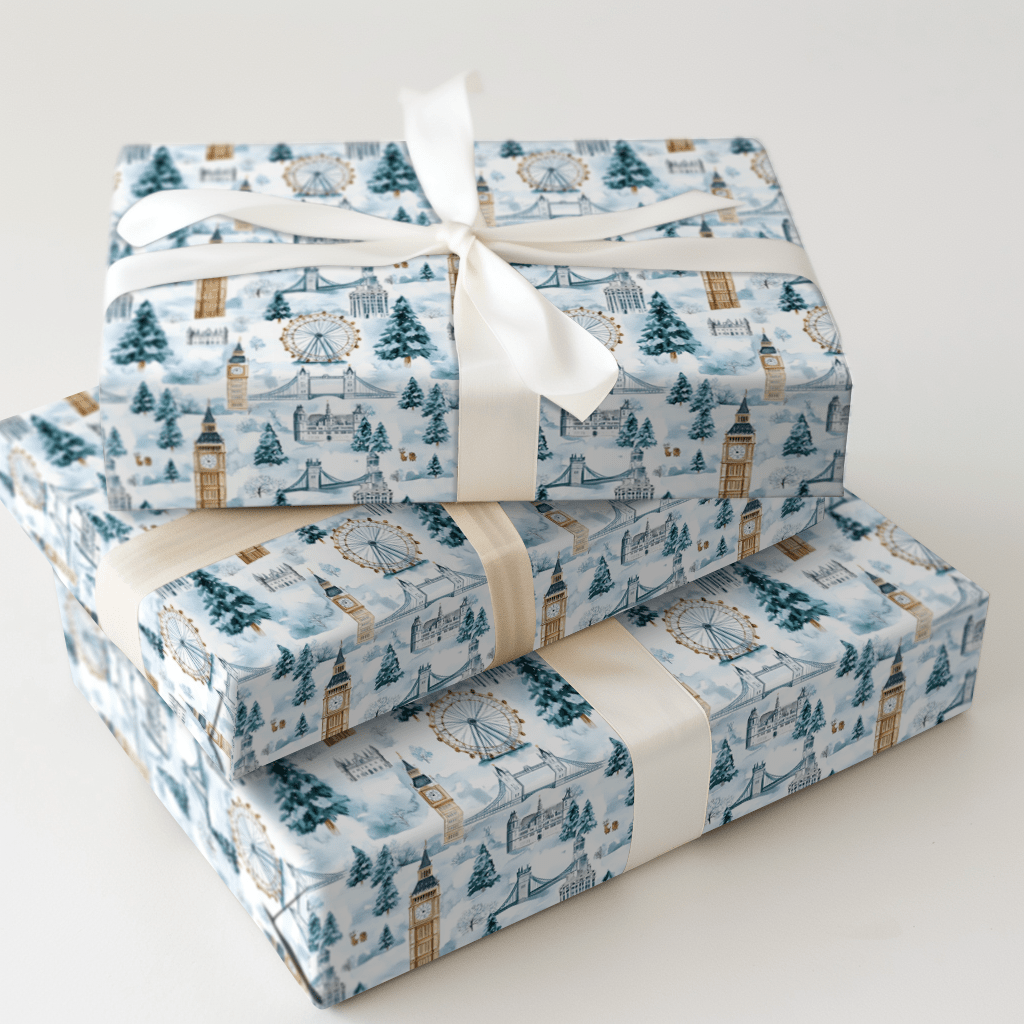 Christmas In London - Wrapping Paper - Aspen & Arlo