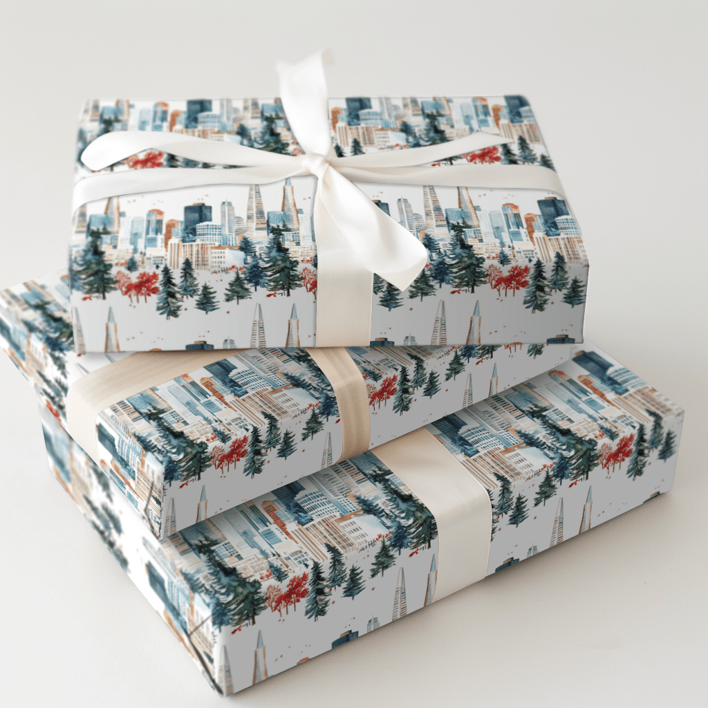 Christmas in the Bay Area - Wrapping Paper - Aspen & Arlo