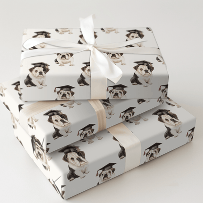 Class Act Bulldog - Wrapping Paper - Aspen & Arlo