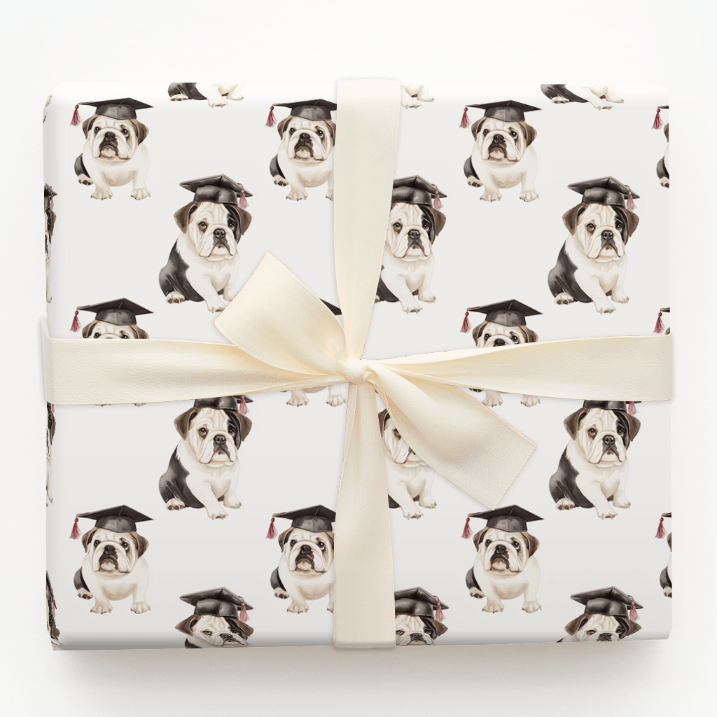 Class Act Bulldog - Wrapping Paper - Aspen & Arlo
