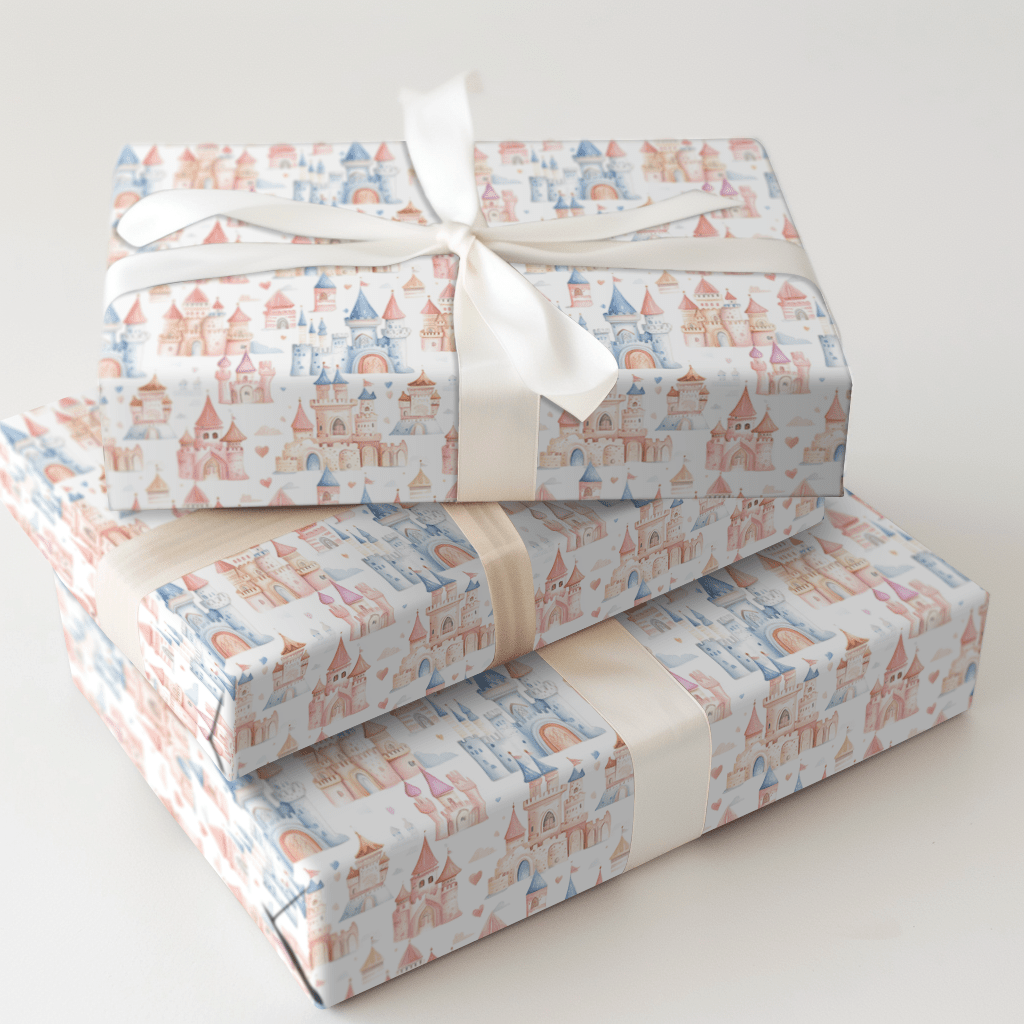 Cotton Candy Castle - Wrapping Paper - Aspen & Arlo