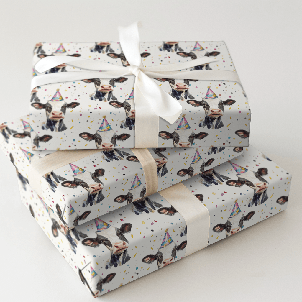 Cowtastic Celebration - Wrapping Paper - Aspen & Arlo