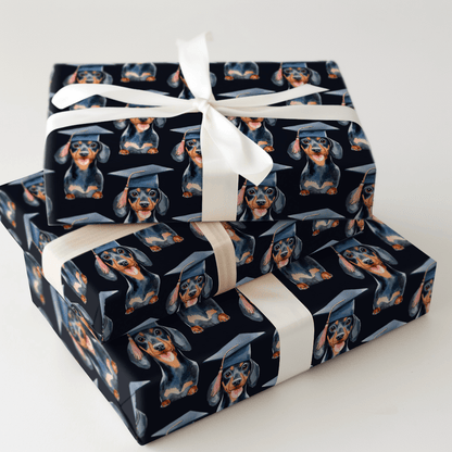 Dachshund Graduate - Wrapping Paper - Aspen & Arlo