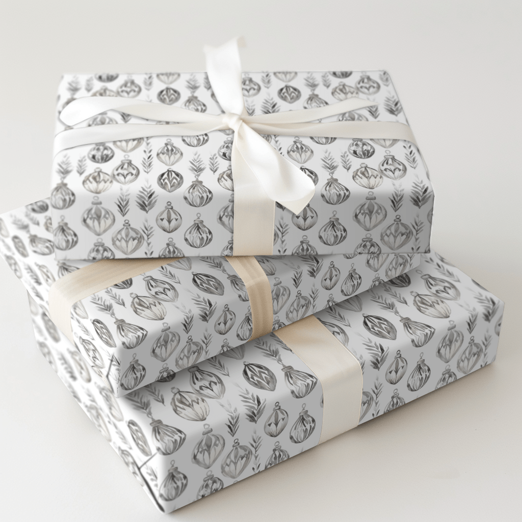 Dazzling Silver - Wrapping Paper - Aspen & Arlo
