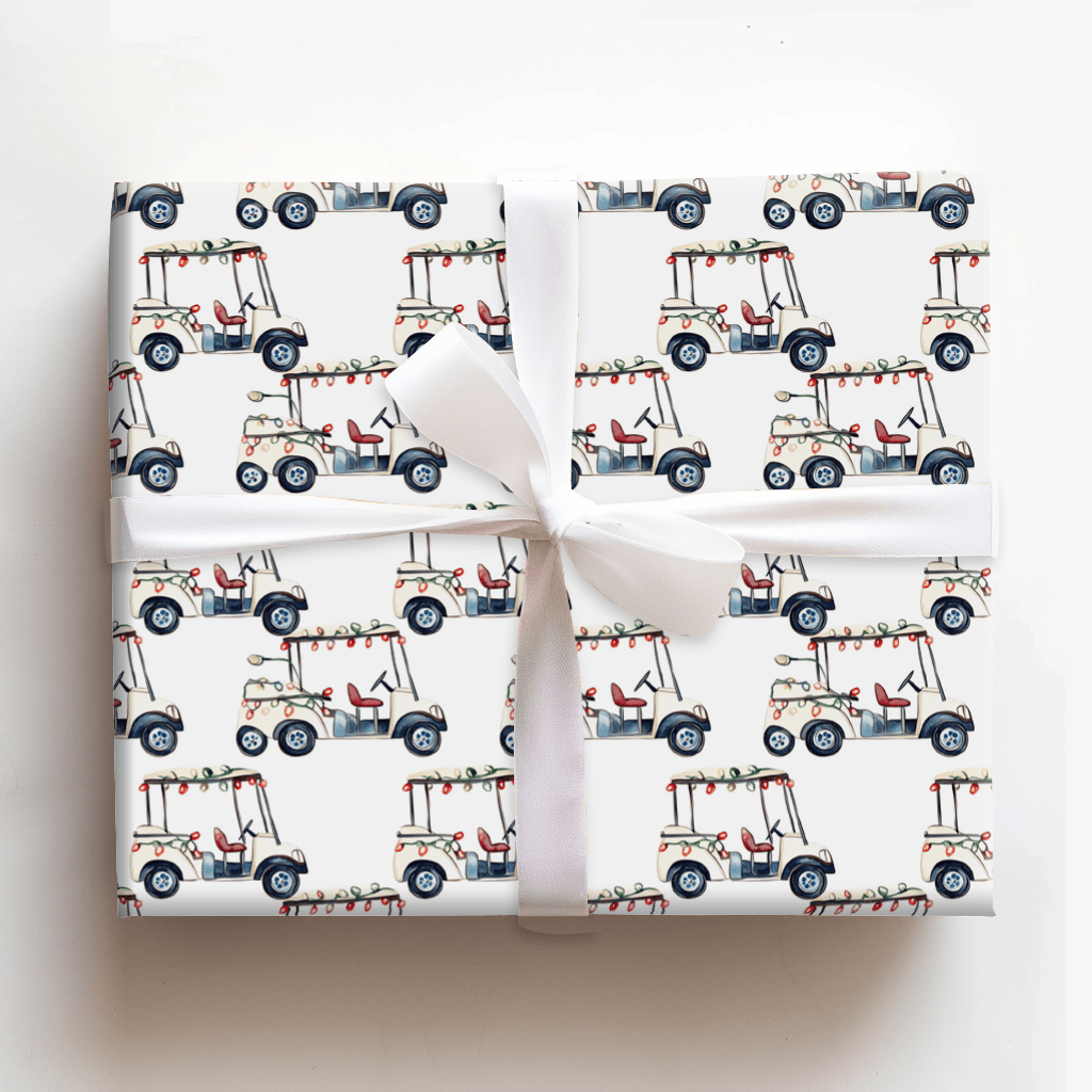 Deck the Carts - Wrapping Paper - Aspen & Arlo