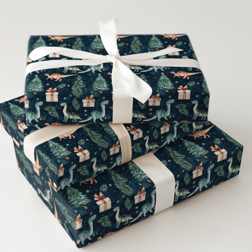 Dino - Mite Surprise - Wrapping Paper - Aspen & Arlo