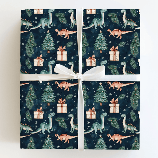 Dino - Mite Surprise - Wrapping Paper - Aspen & Arlo