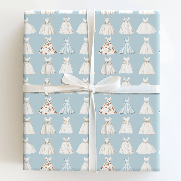 Dress in Something Blue - Wrapping Paper - Aspen & Arlo