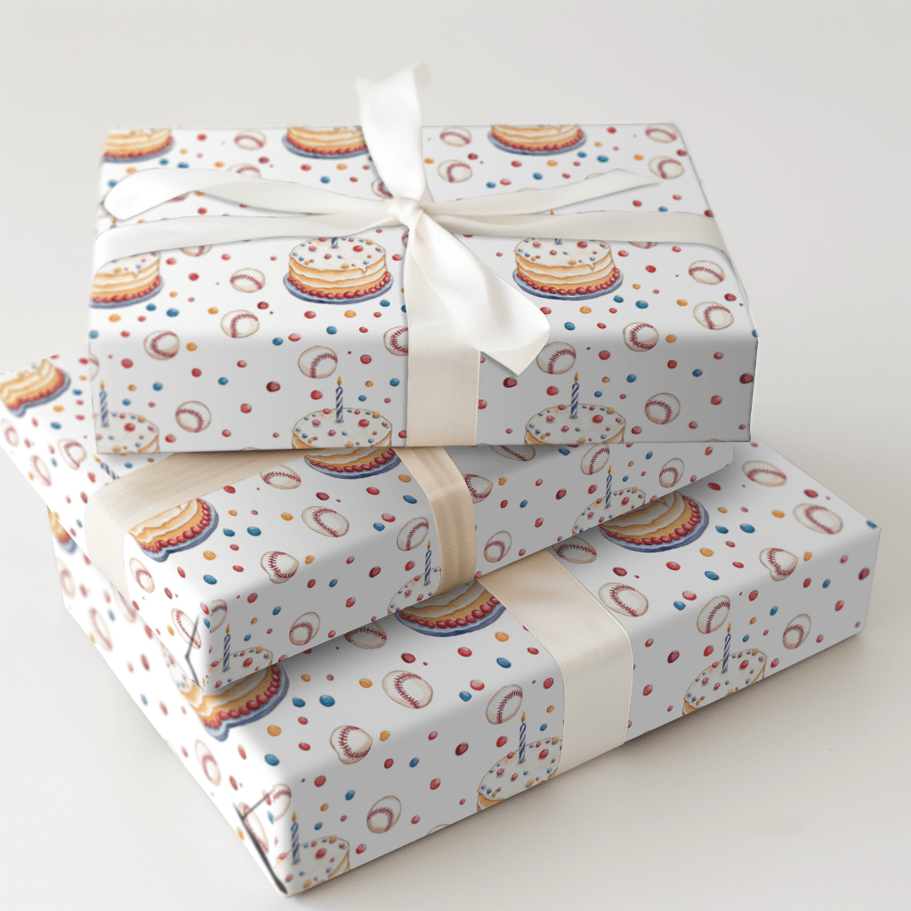Dugout Bash - Wrapping Paper - Aspen & Arlo