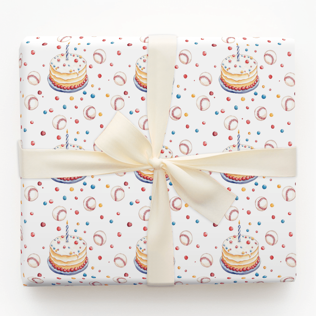 Dugout Bash - Wrapping Paper - Aspen & Arlo