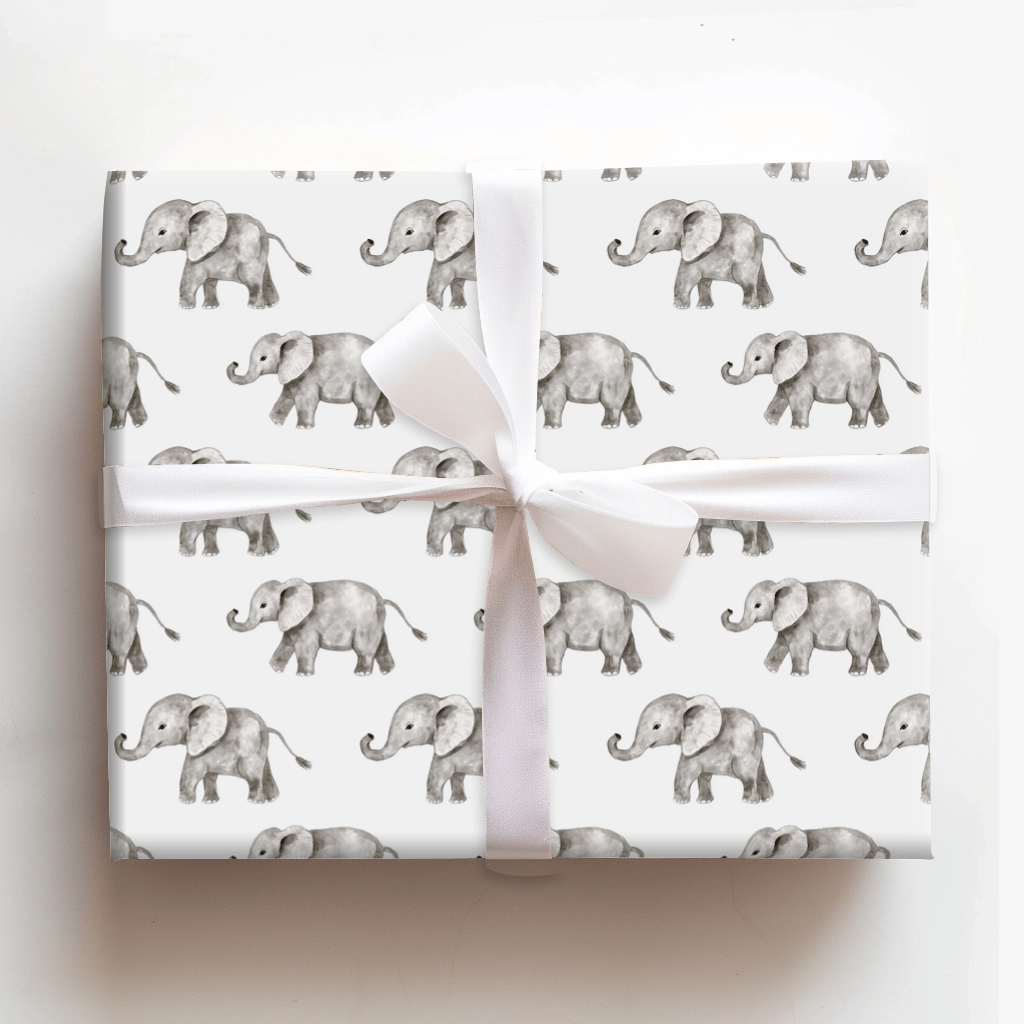 Elephants Never Forget the Cake - Wrapping Paper - Aspen & Arlo