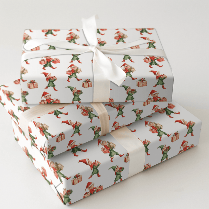 Elfin the Mood - Wrapping Paper - Aspen & Arlo