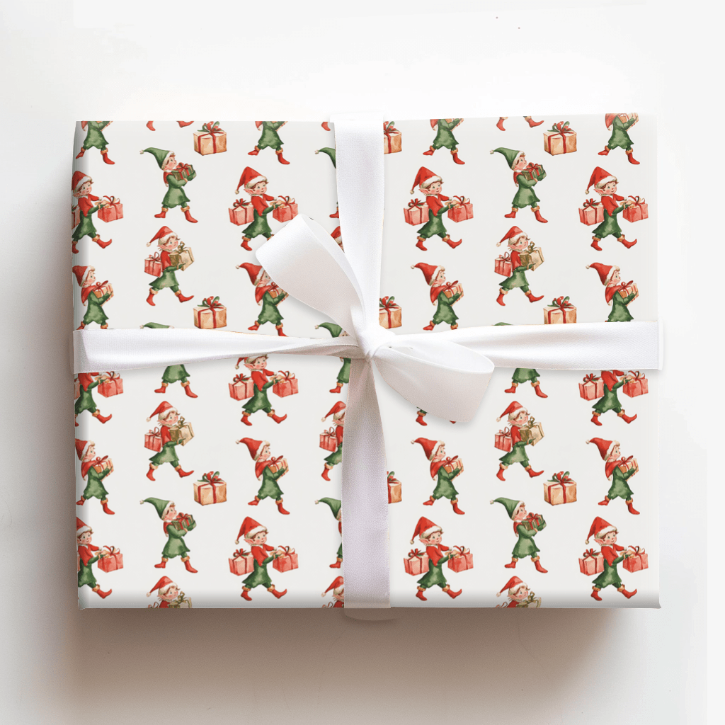 Elfin the Mood - Wrapping Paper - Aspen & Arlo
