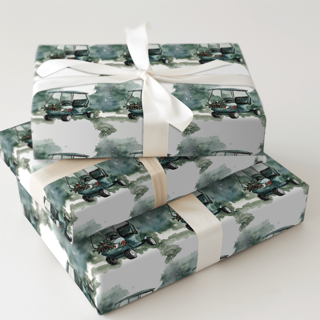 Fairway Jingle - Wrapping Paper - Aspen & Arlo