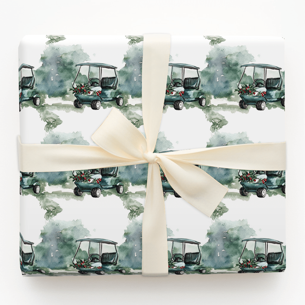 Fairway Jingle - Wrapping Paper - Aspen & Arlo