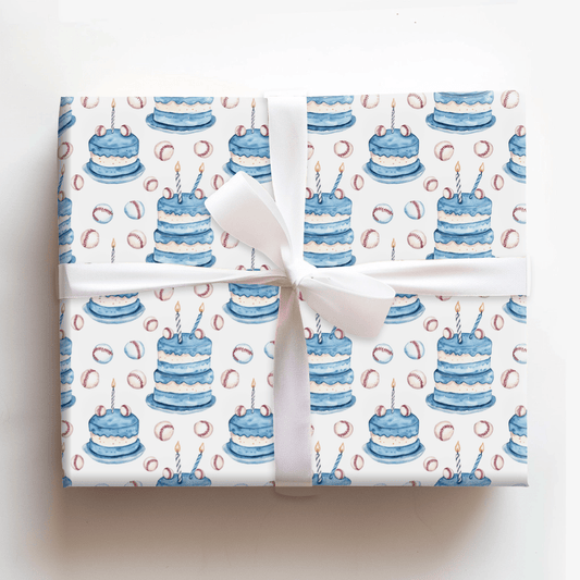 Fantastic Fastballs - Wrapping Paper - Aspen & Arlo