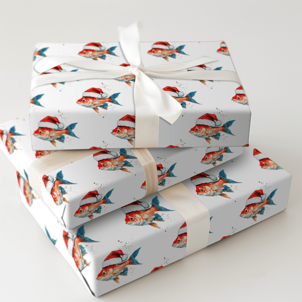 Festive Fish - Wrapping Paper - Aspen & Arlo