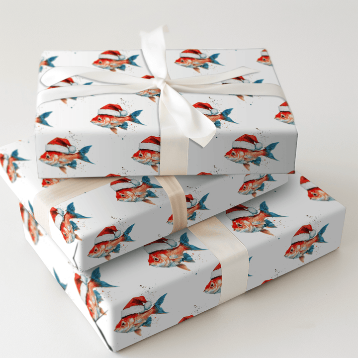 Festive Fish - Wrapping Paper - Aspen & Arlo